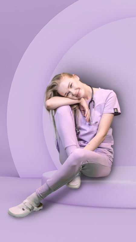 SCRUB medical comod si elastic, din bumbac. Scrub/ Uniforma Medicala pentru studenti la medicina, Rezidenti si doctori