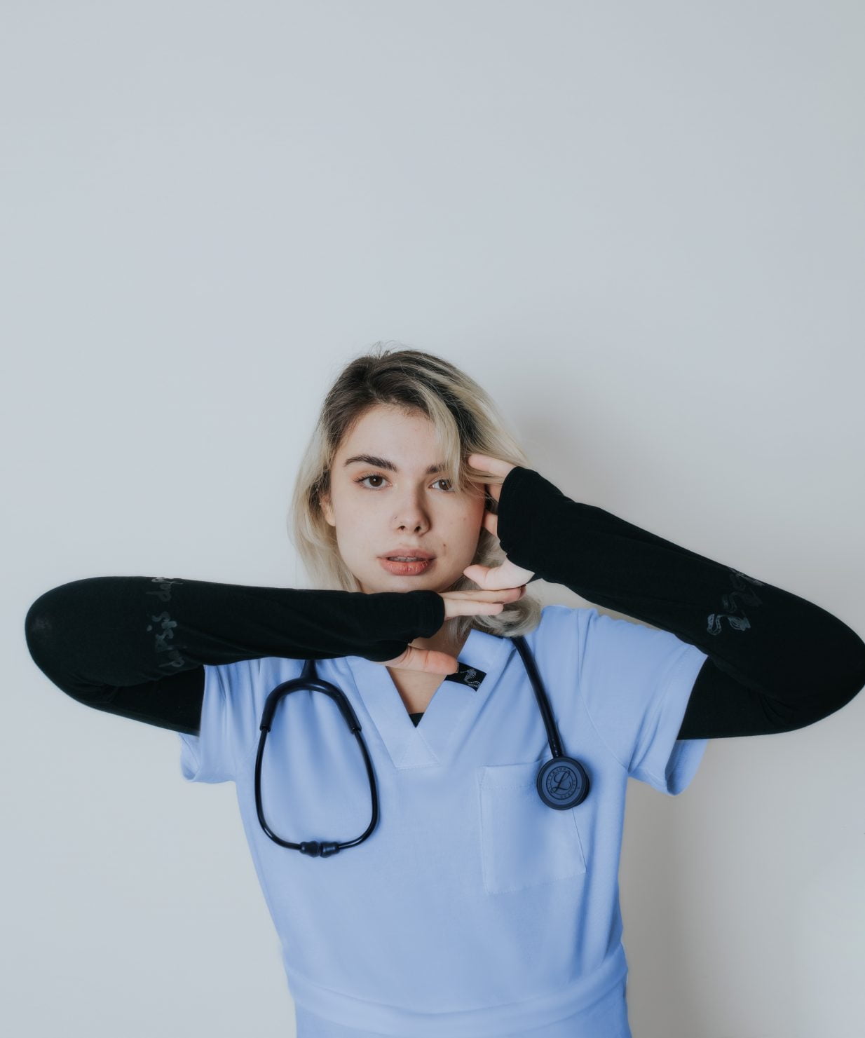 bluza neagra underscrub dapsis bluza neagra underscrub dapsis