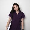 scrub medical violet costum medical femei uniforma spital3 scrub medical violet costum medical femei uniforma spital3