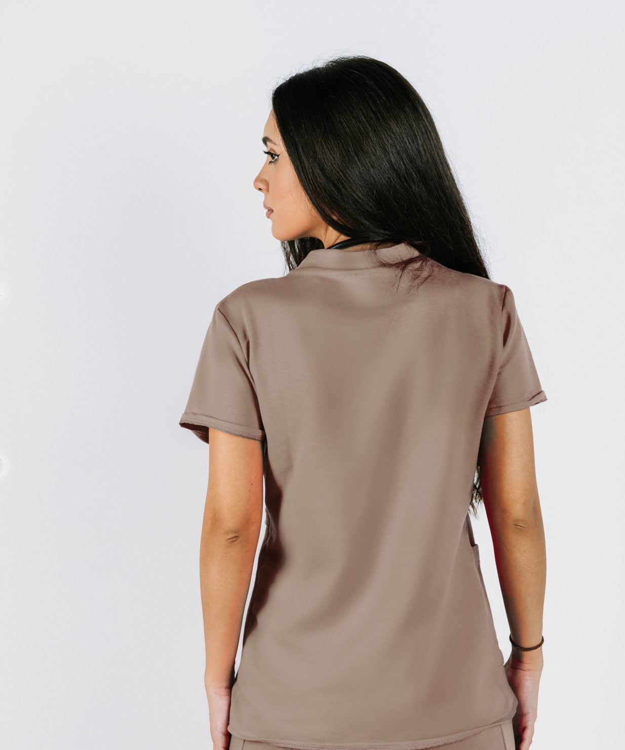 scrub medical capucino bumbac costum medical femei capucino2