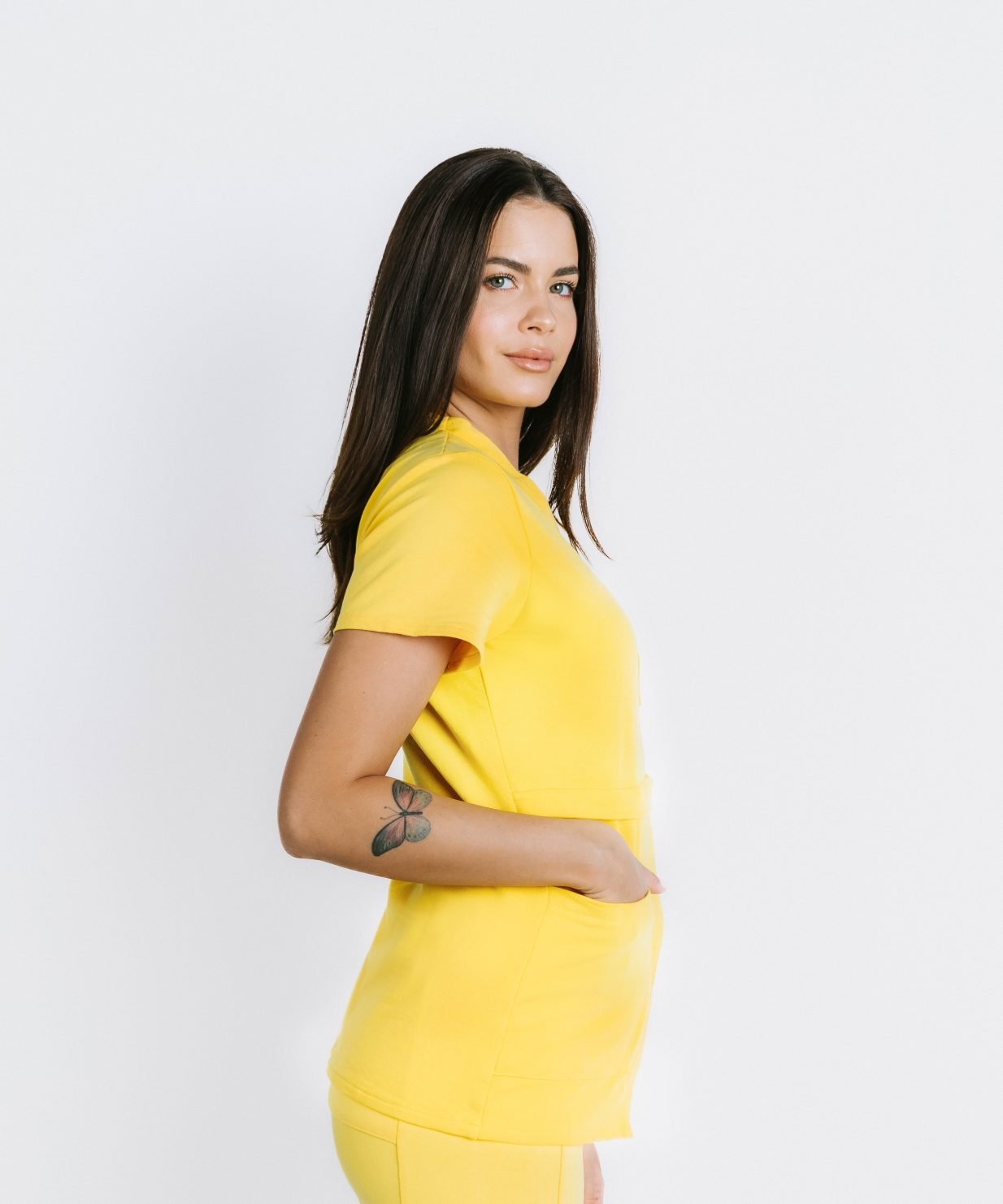 scrub medical galben costum medical bumbac galben4 scrub medical galben costum medical bumbac galben4