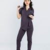 scrub medical purple fume bumbac costum medical femei7 scrub medical purple fume bumbac costum medical femei7