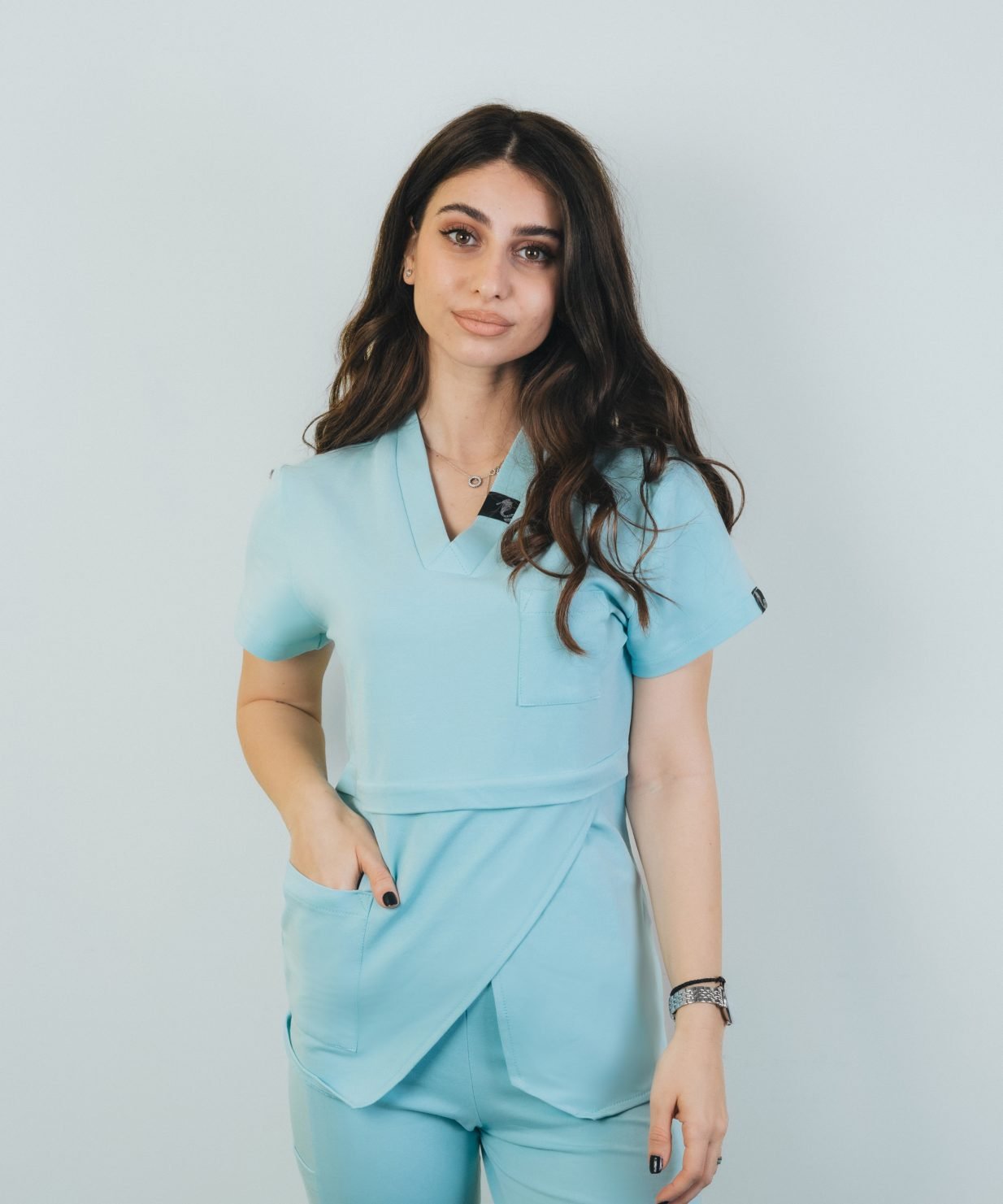 SCRUB MEDICAL Aqua albastru costum medical aqua5 SCRUB MEDICAL Aqua albastru costum medical aqua5