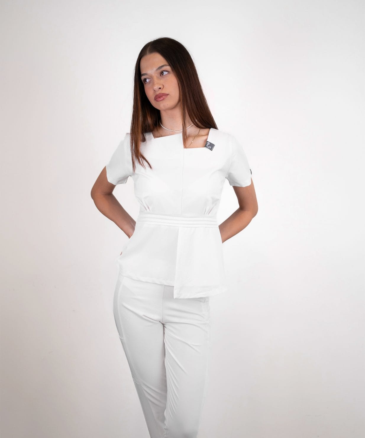 Set Costum Medical Allwhite