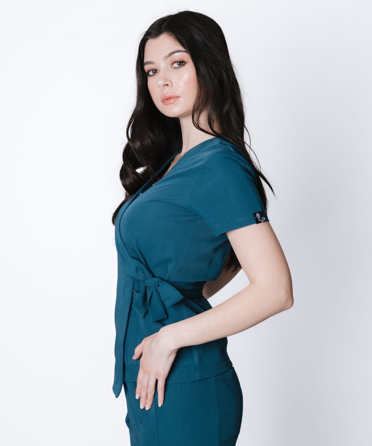 costum medical teal uniforma medicala vascoza 11