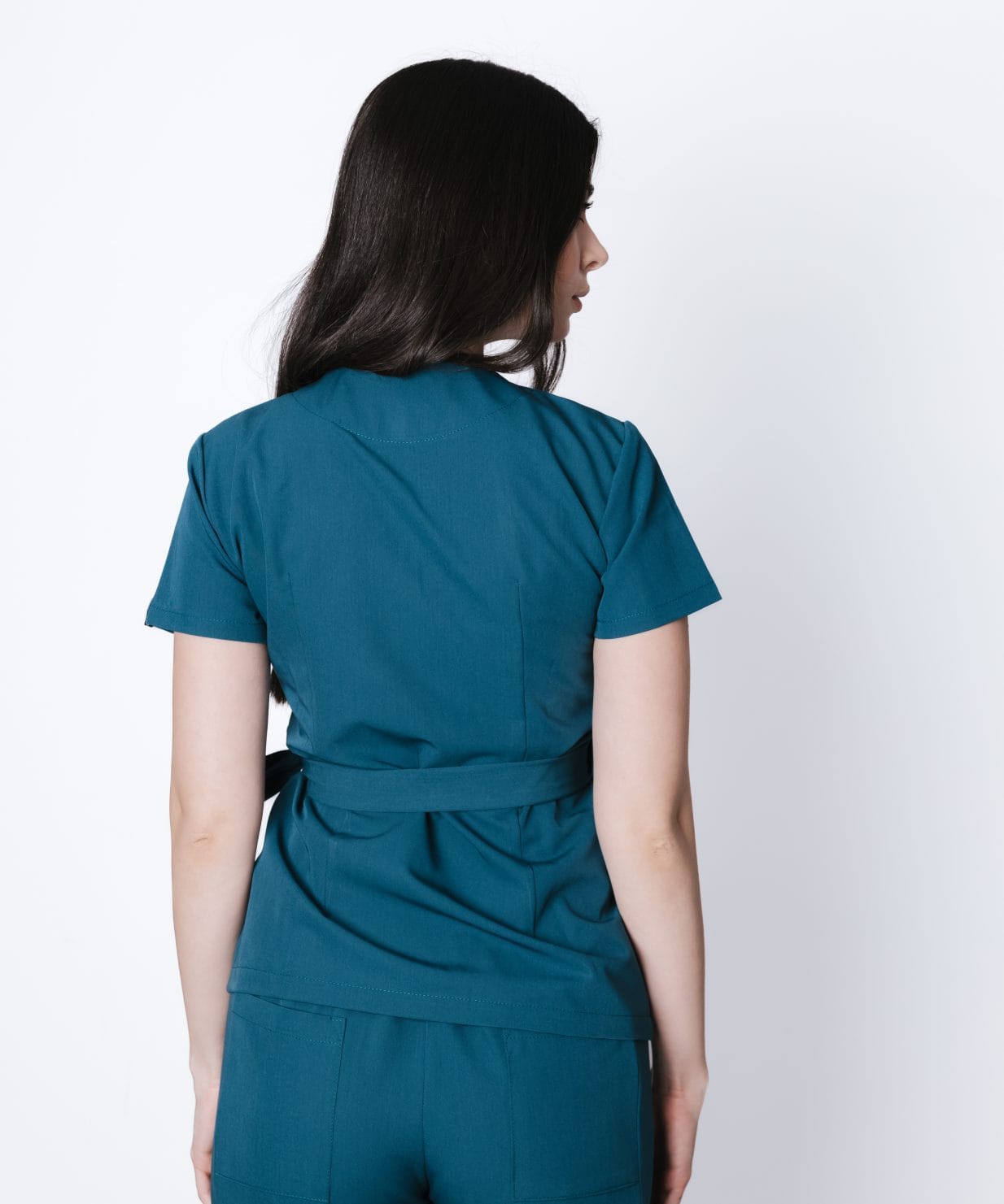 costum medical teal uniforma medicala vascoza 3