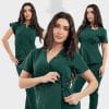 Coperta costum medical forest green