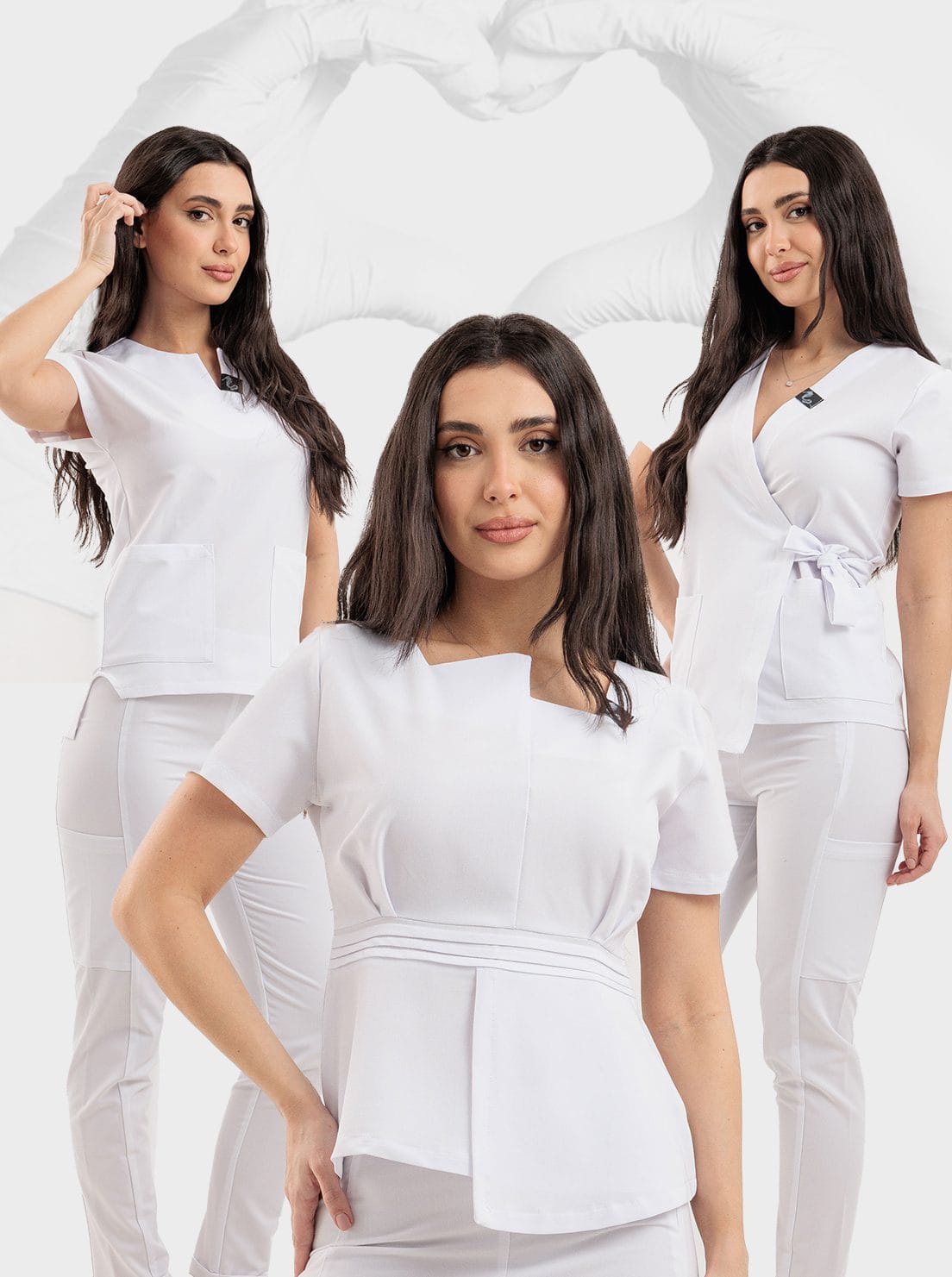 Set Costum Medical Allwhite