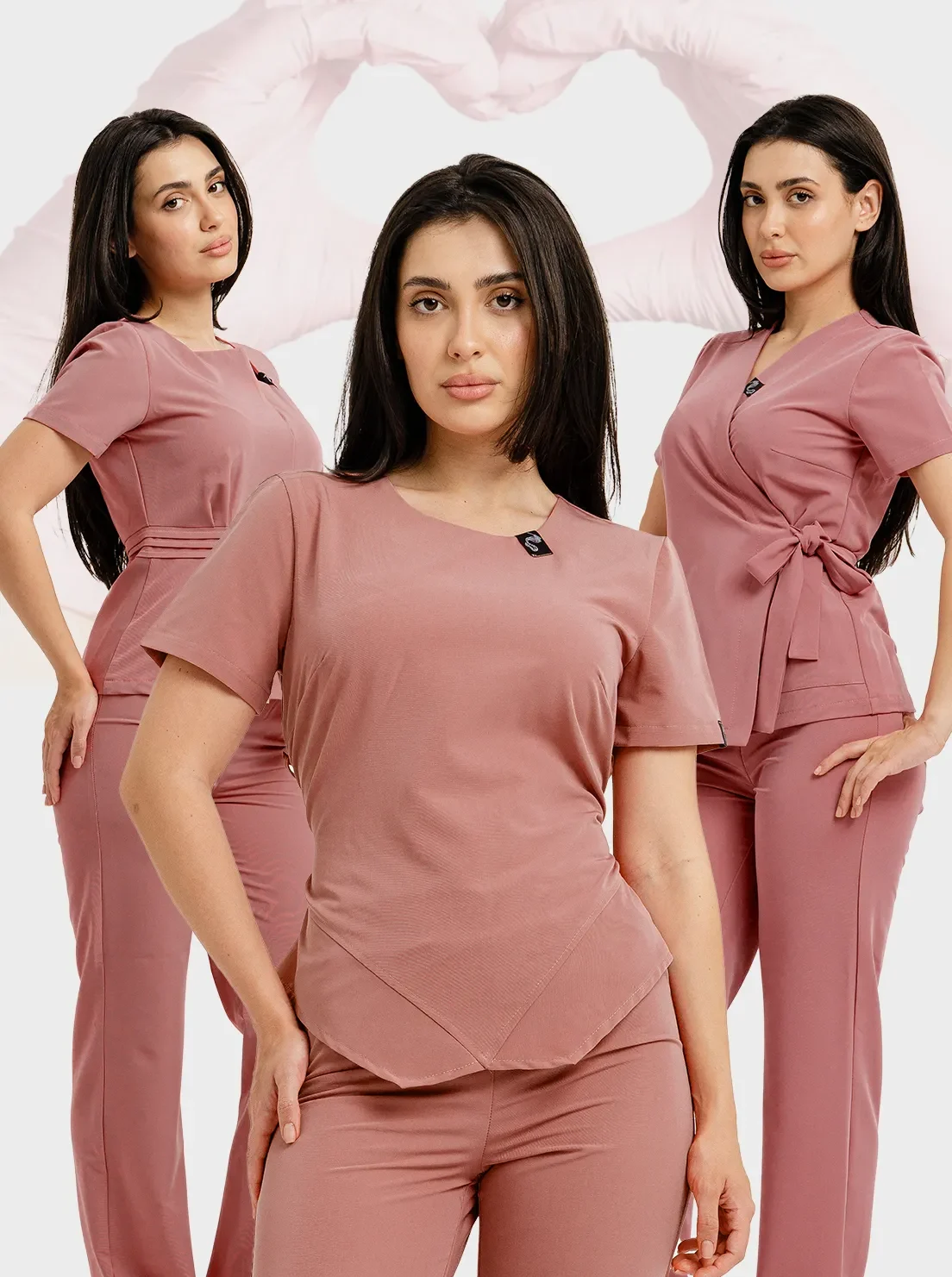 Set Costum Medical Roz Blush