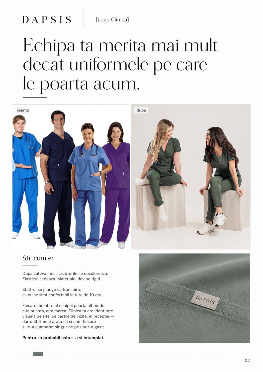 Echipa ta merita mai mult decat uniformele de acum